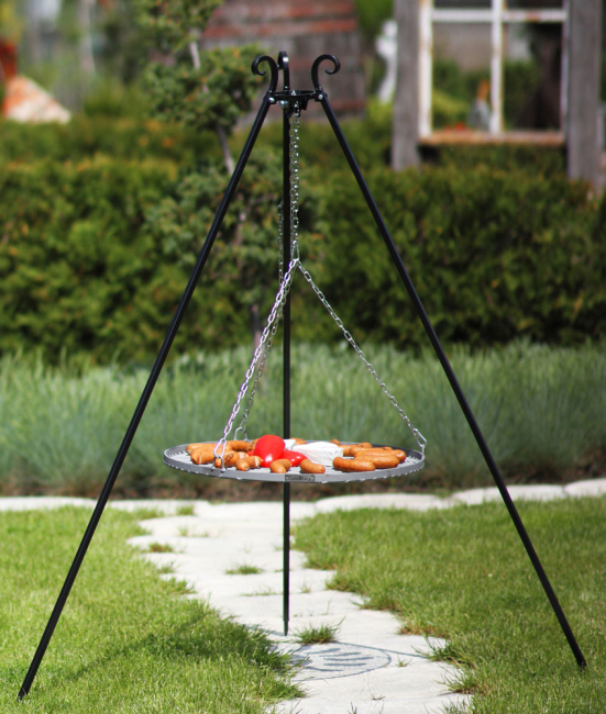 Schwenkgrill 180 cm - Grillrost aus Rohstahl Cook King
